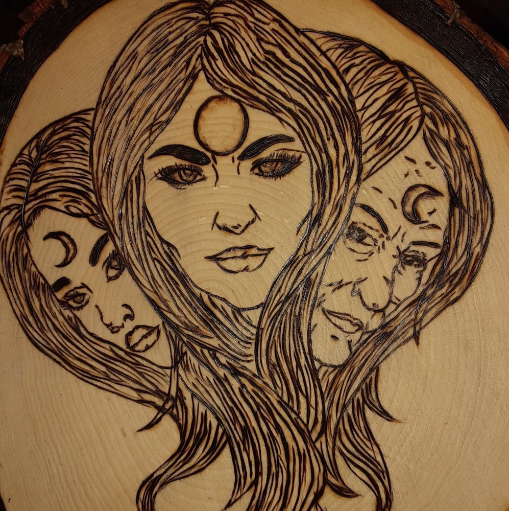 "The maiden the mother the crone"